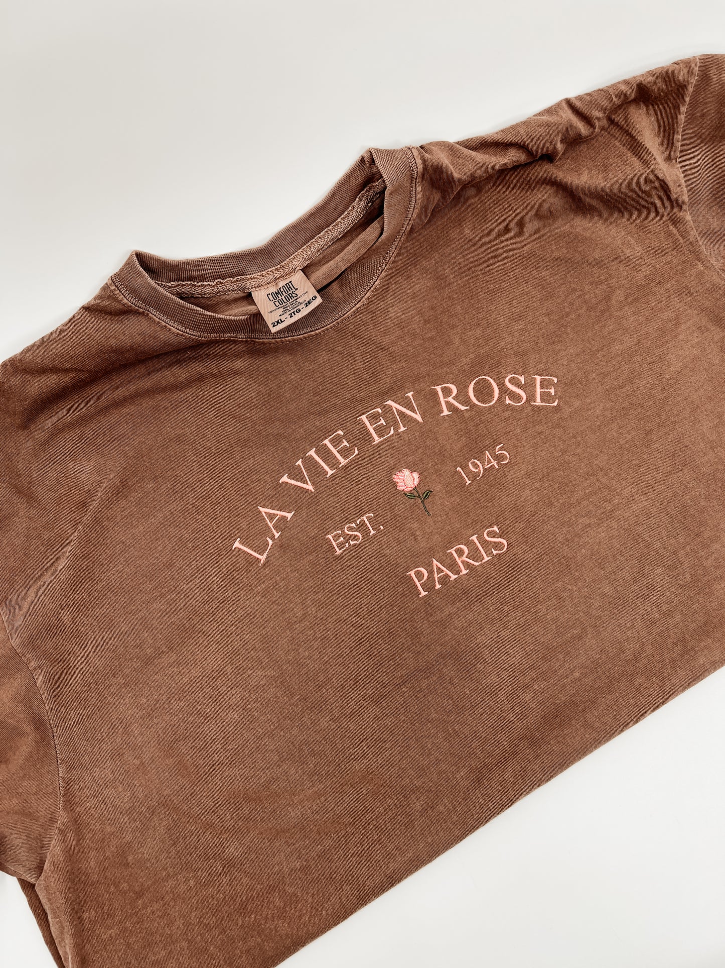La Vie En Rose Embroidered Shirt