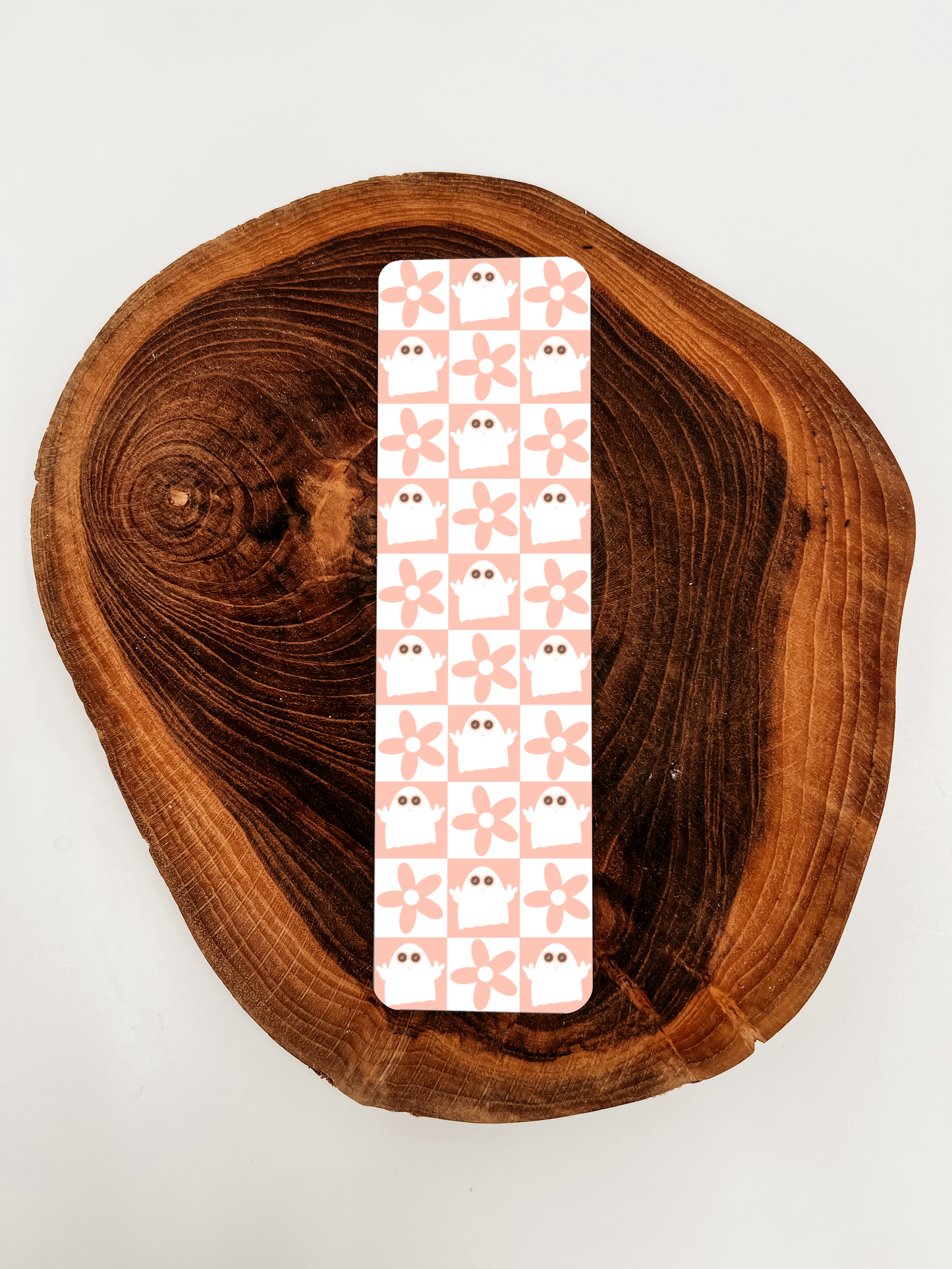 Checkered Boo Bookmark