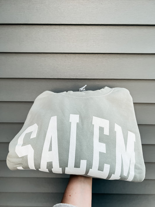Salem Varsity Crewneck - Sage