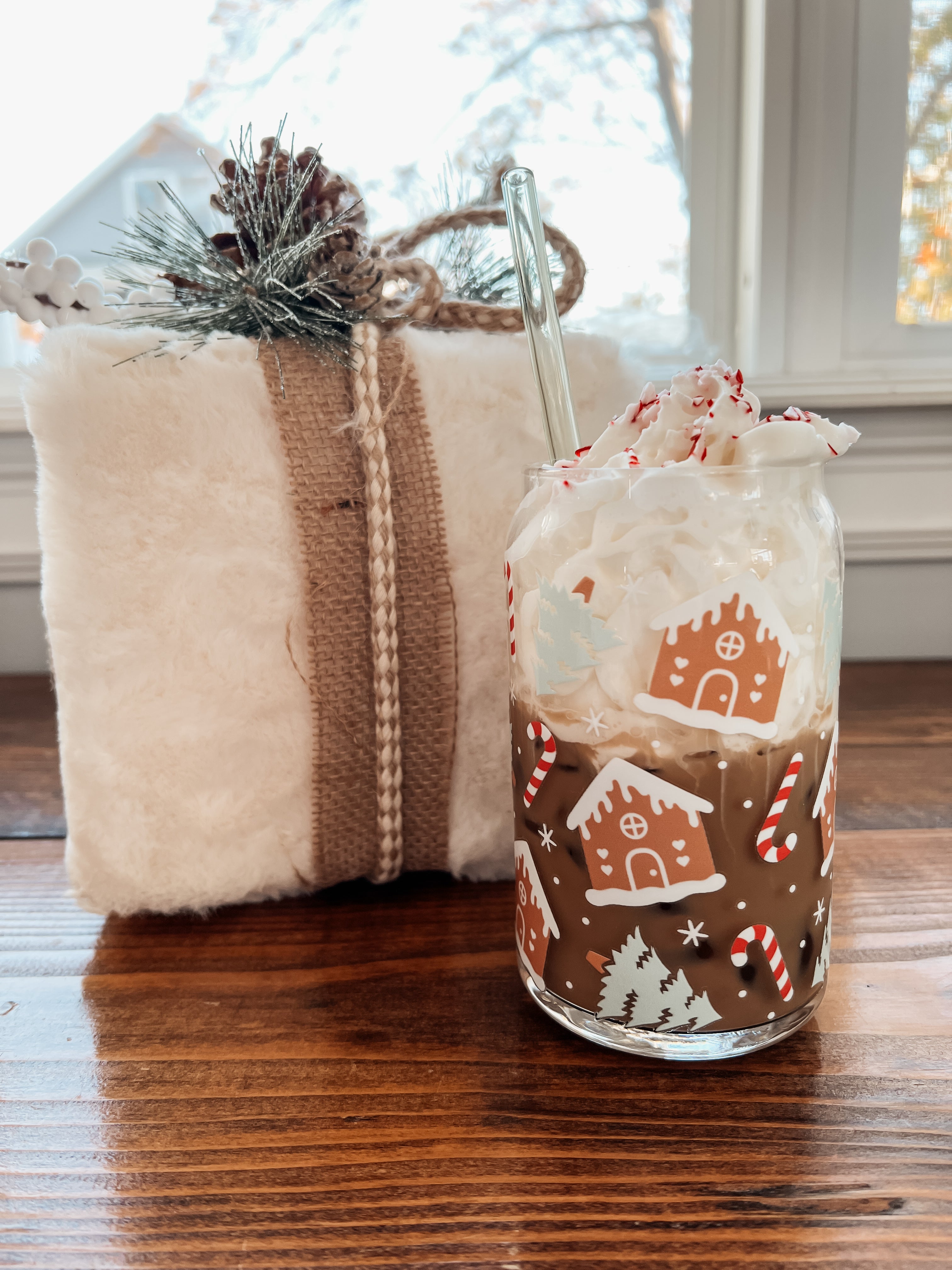 Gingerbread House Can Glass Cup – Addison Charles Design