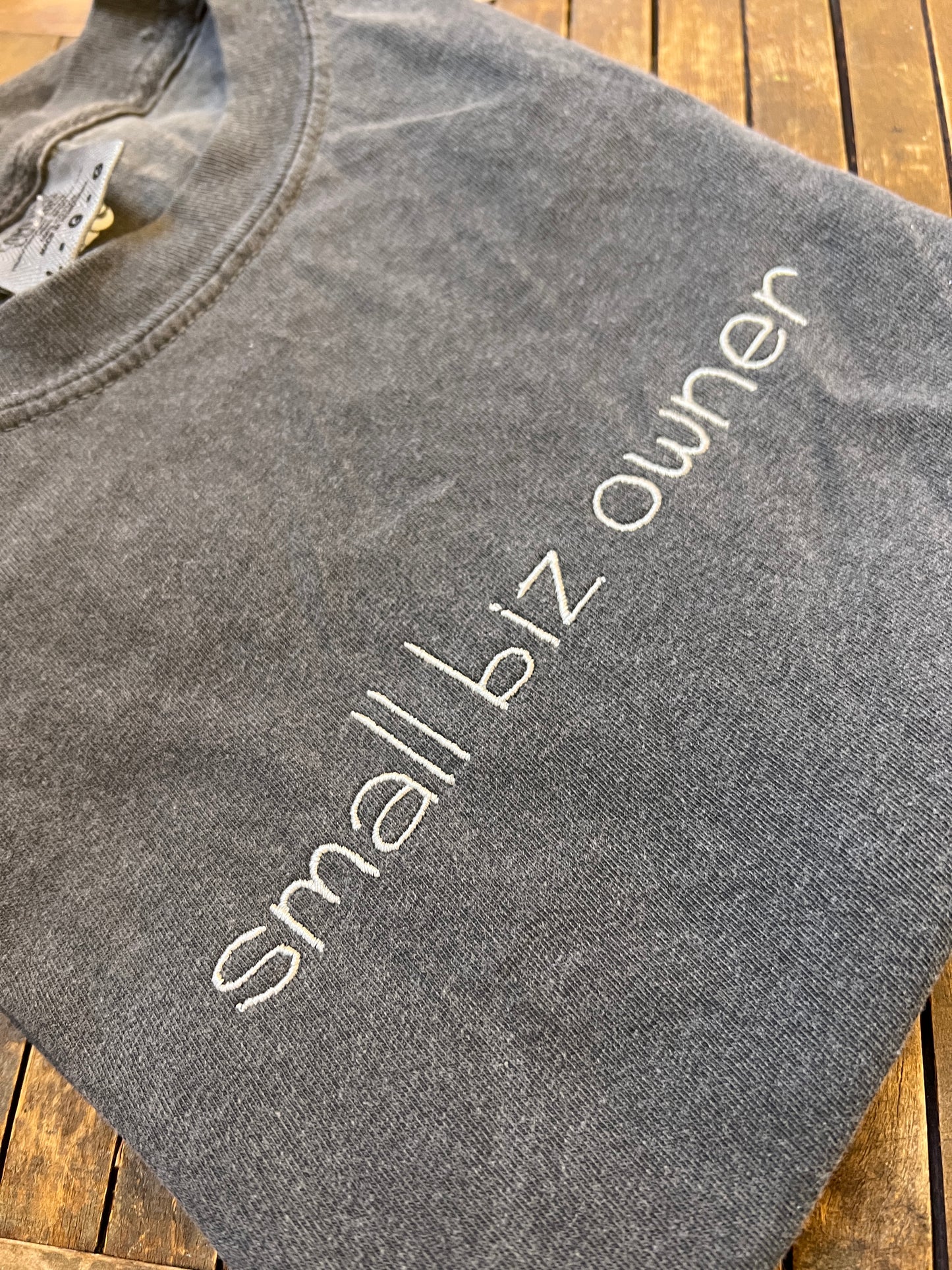 Small Biz Owner Embroidered Shirt