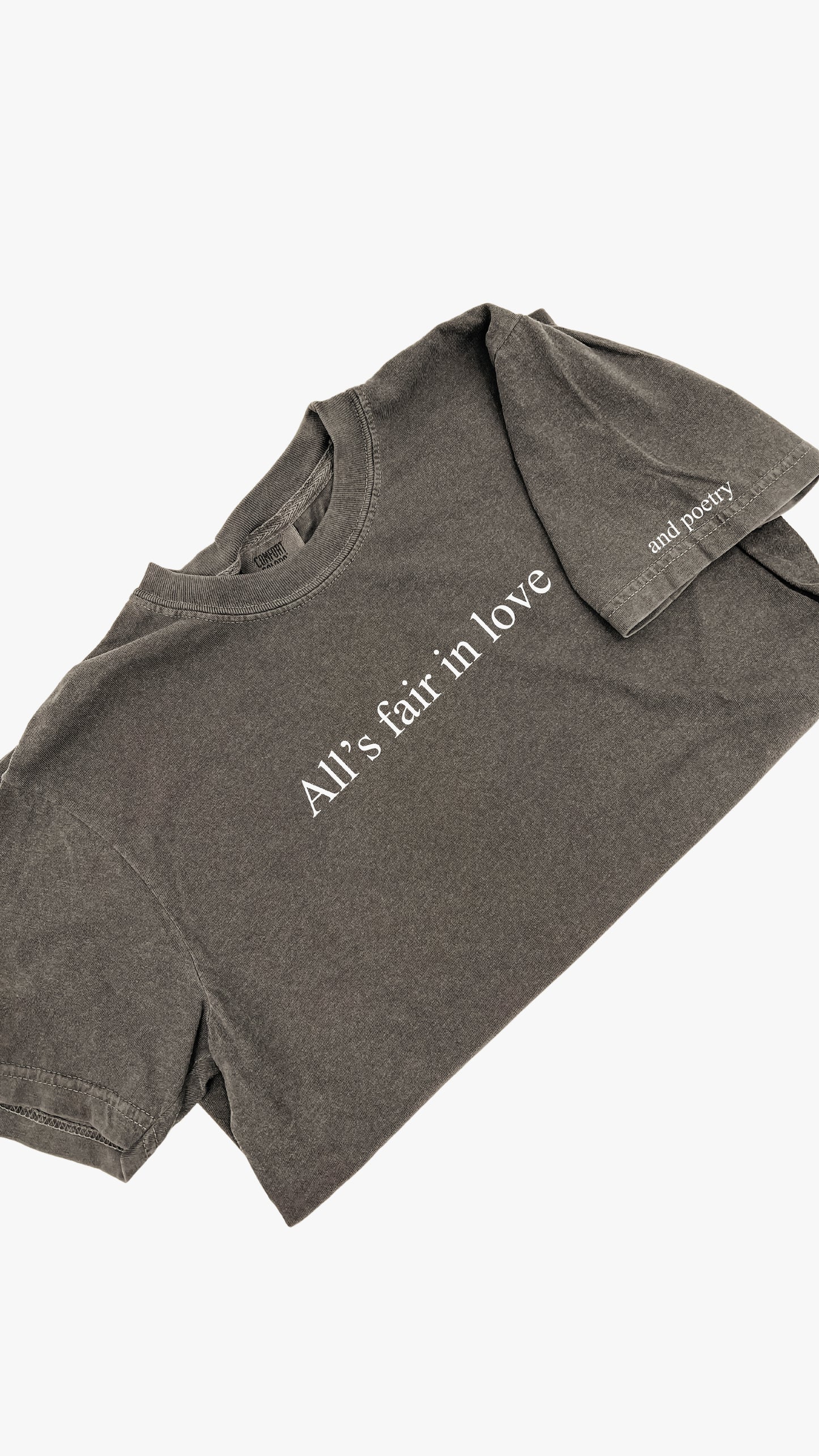 All’s Fair In Love Embroidered Short Sleeve Tee