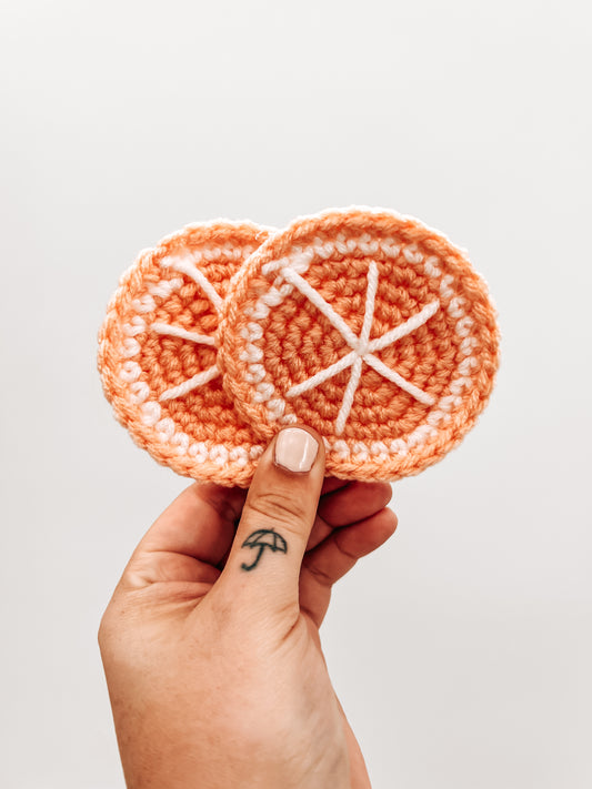 Grapefruit Car Coasters
