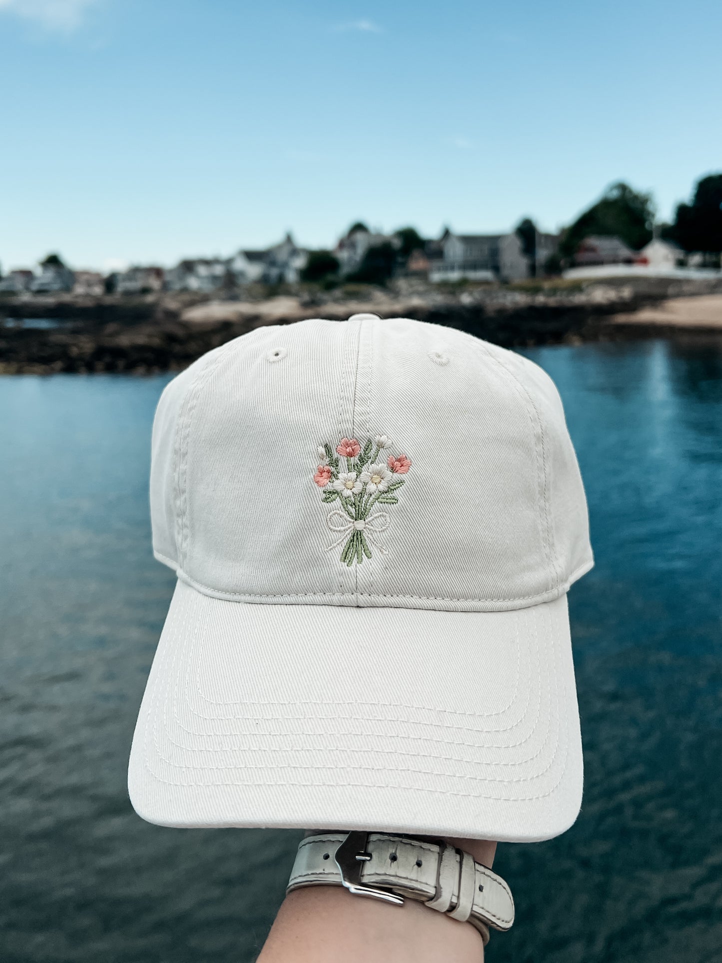 Bouquet Embroidered Hat