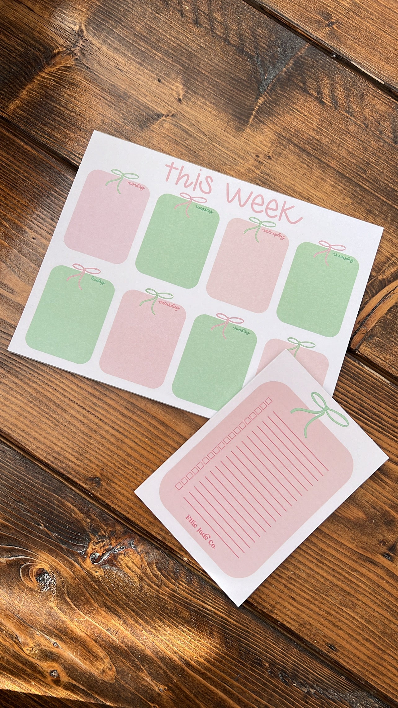 Bow Weekly Planner Notepad