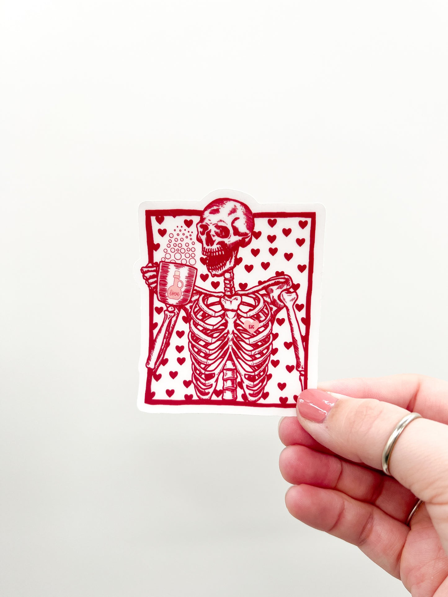 Love Potion Skelly Sticker