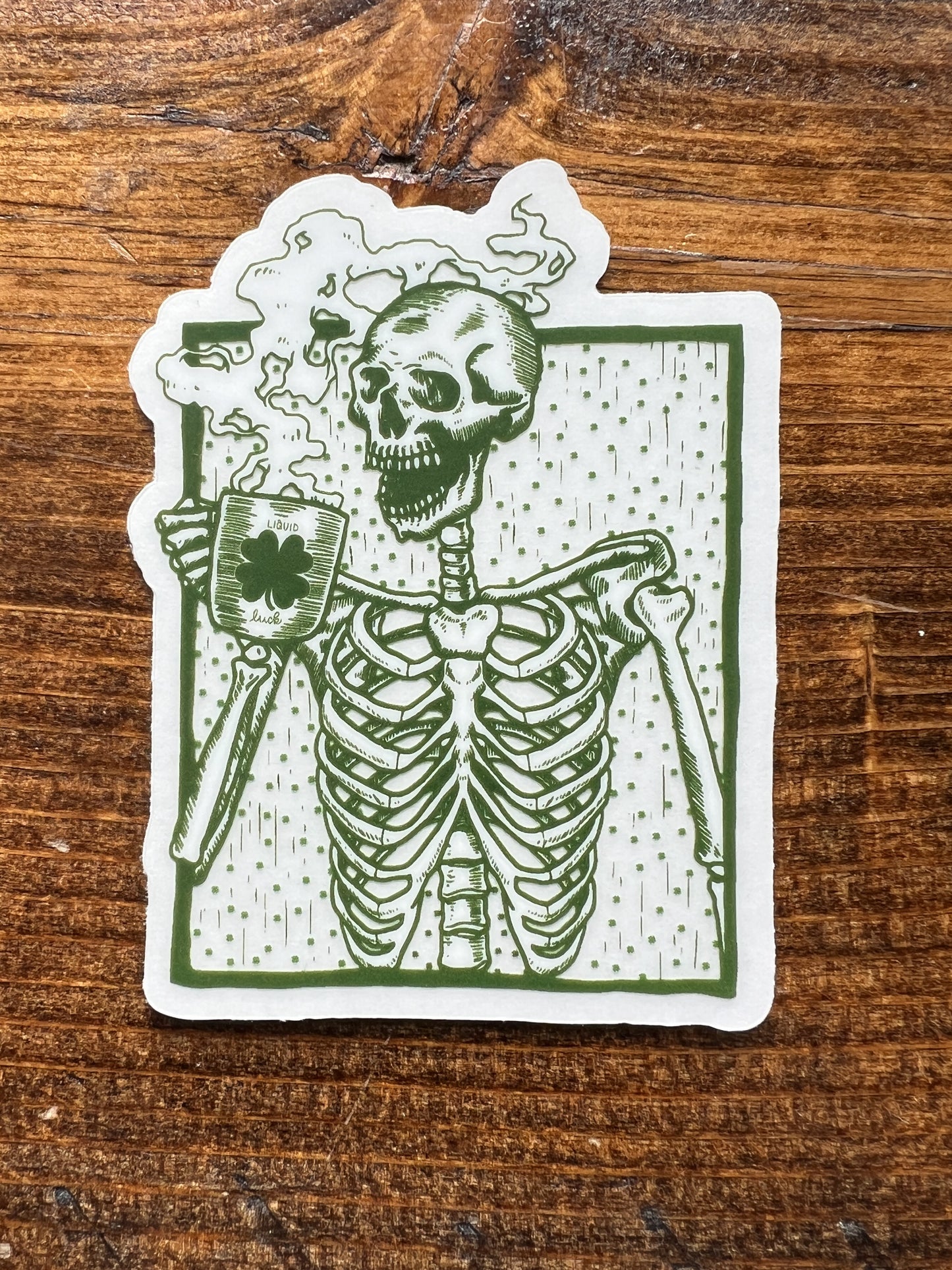 Liquid Luck Skelly Sticker