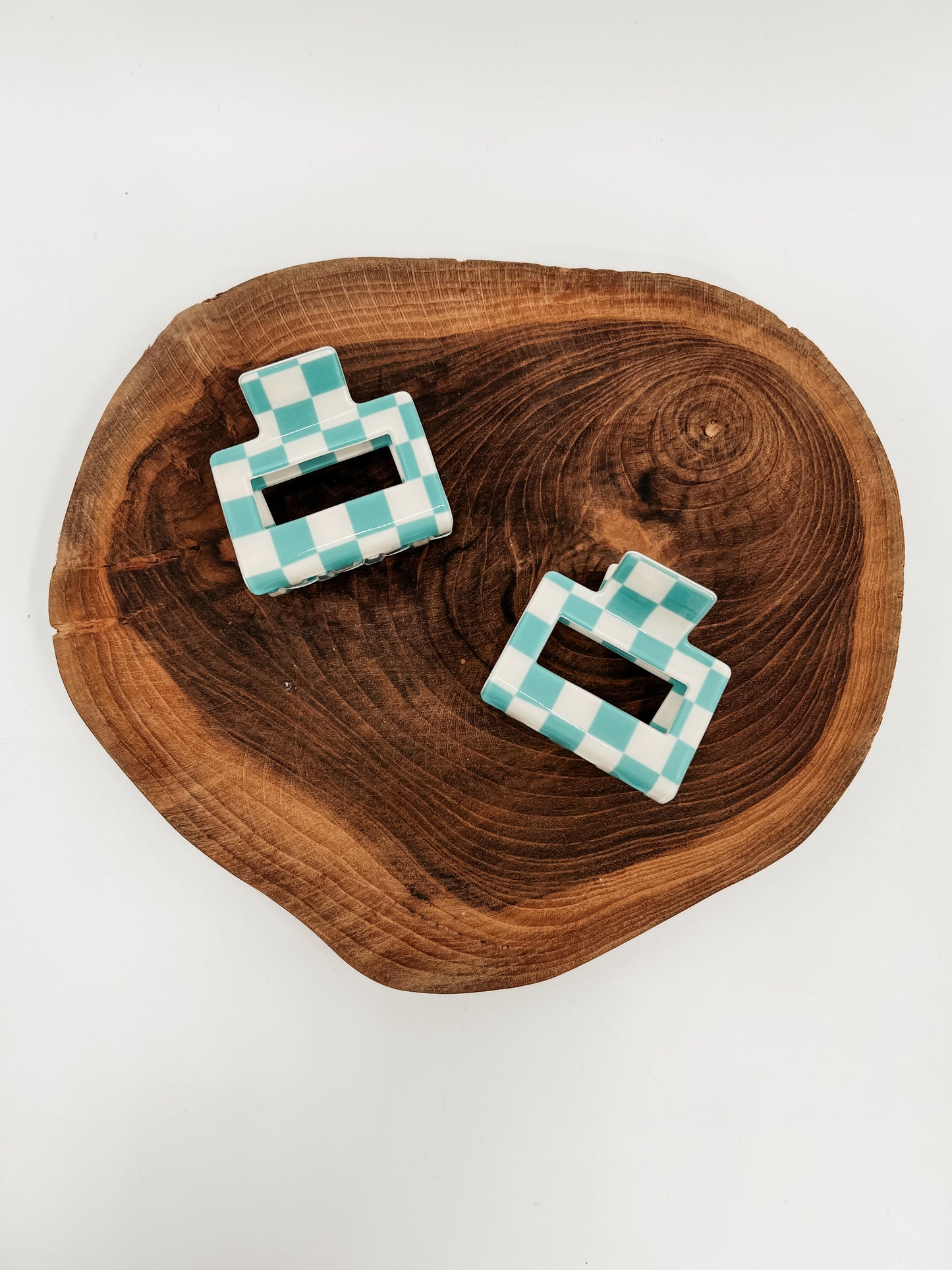 Checkered Mini Claw Clip