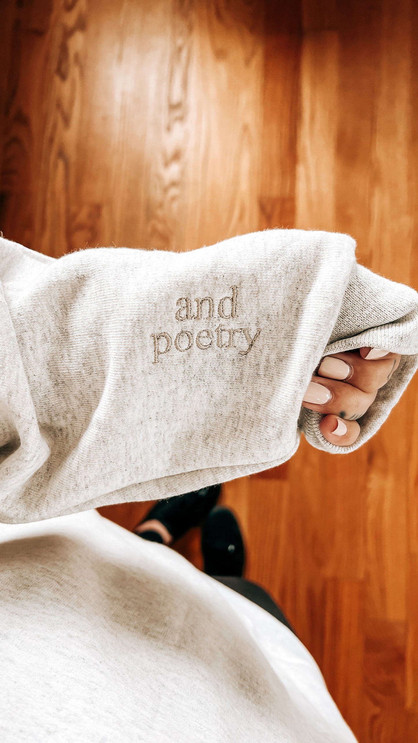 All’s Fair in Love and Poetry Embroidered Crewneck