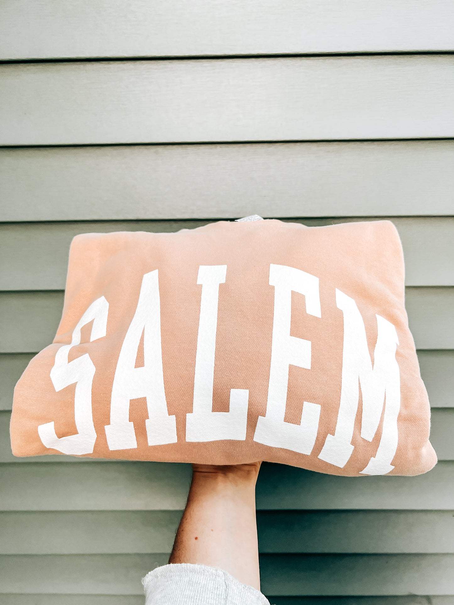 Salem Varsity Crewneck - Dusty Pink