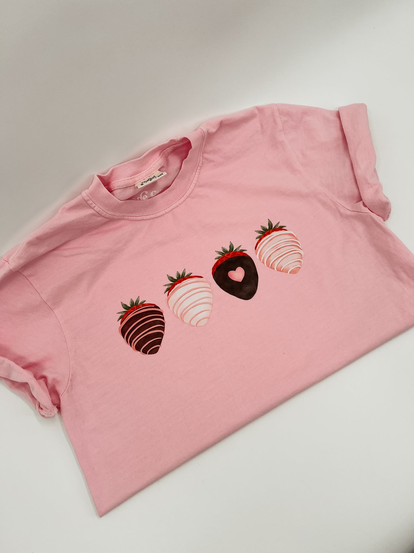 Chocolate Dipped Strawberries Short Sleeve Tee