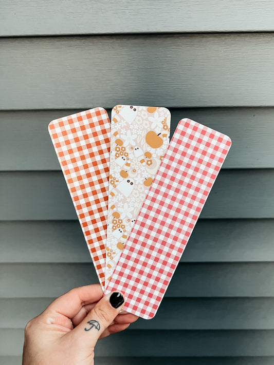 Pink Halloween Bookmark Set