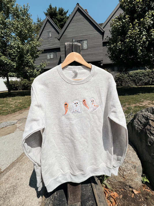 Ghosts Applique Crewneck