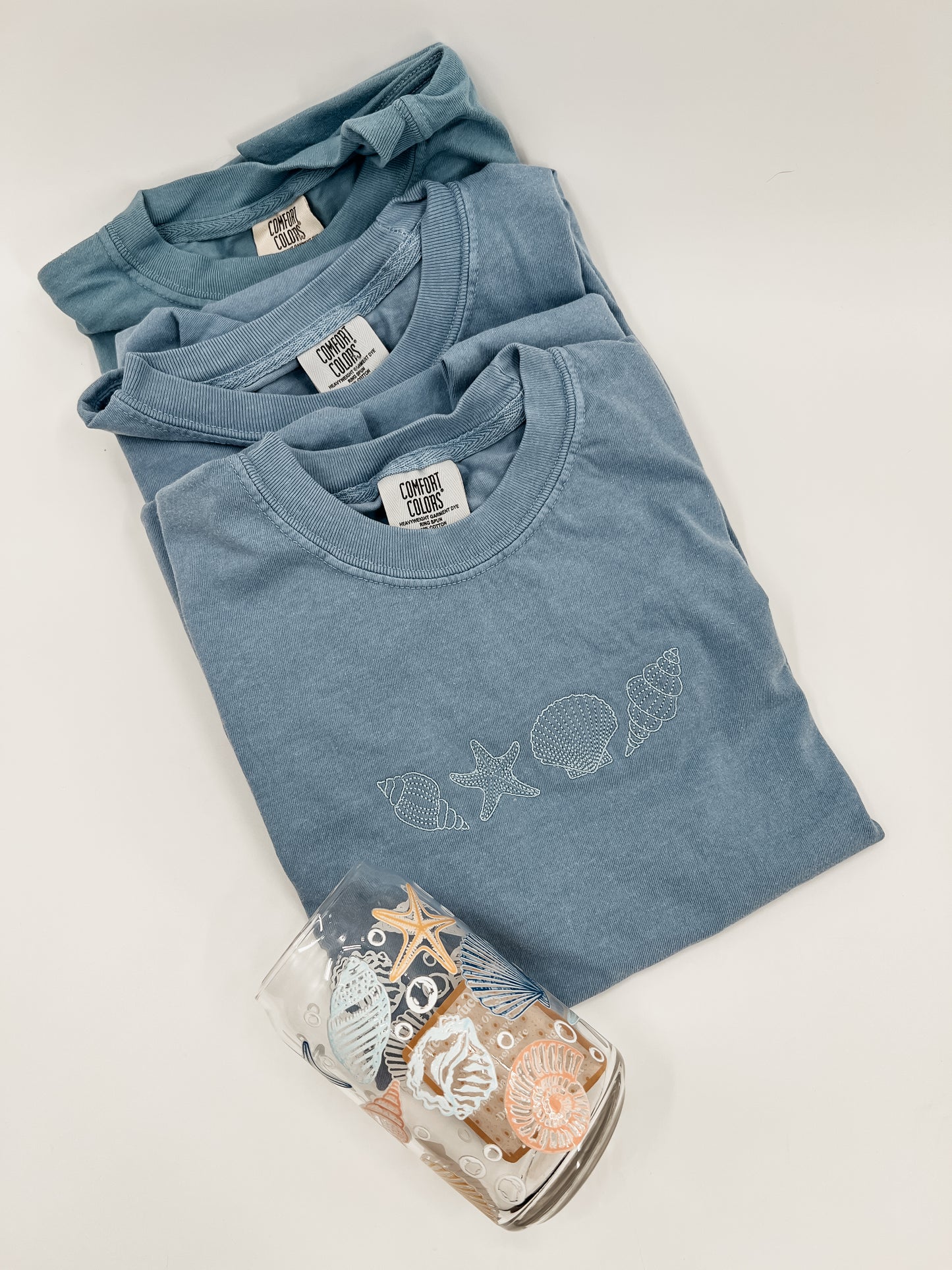 Seashell Embroidered Tee