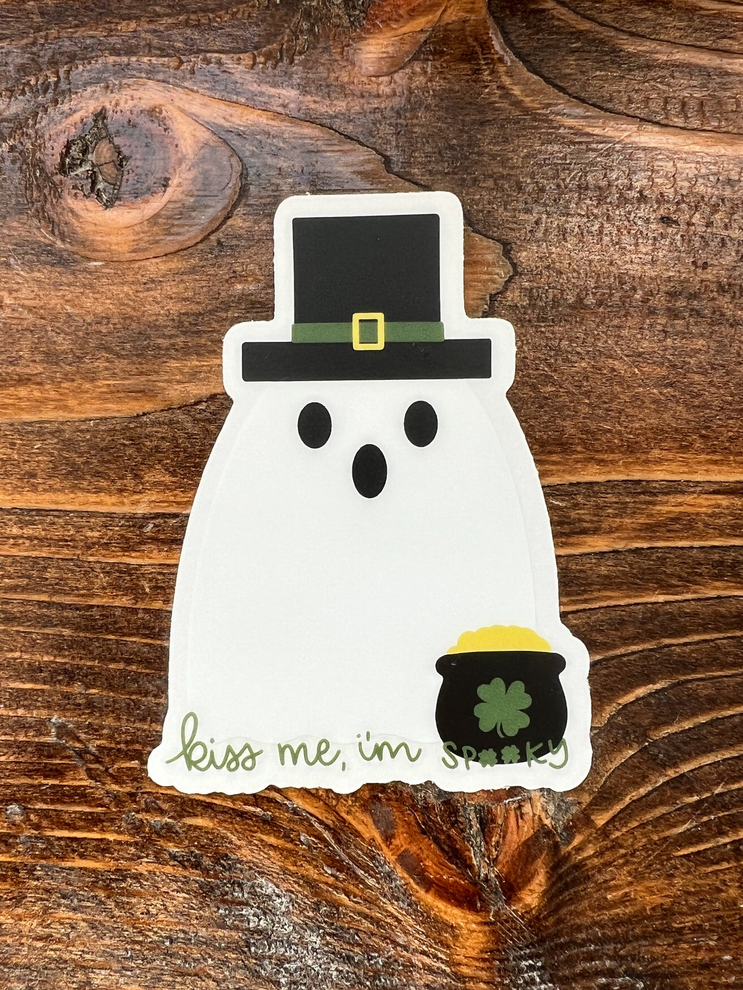 Kiss Me, I'm Spooky Boo Sticker