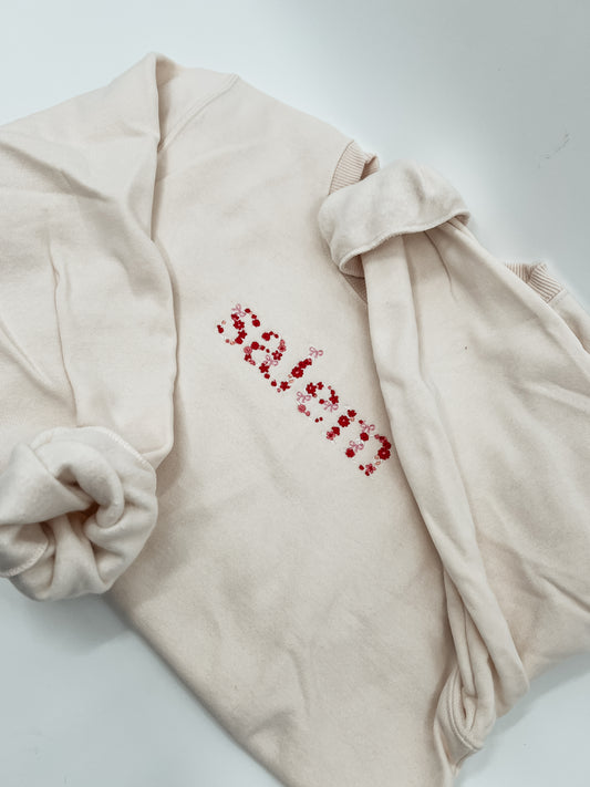 Salem Bow Embroidered Crewneck