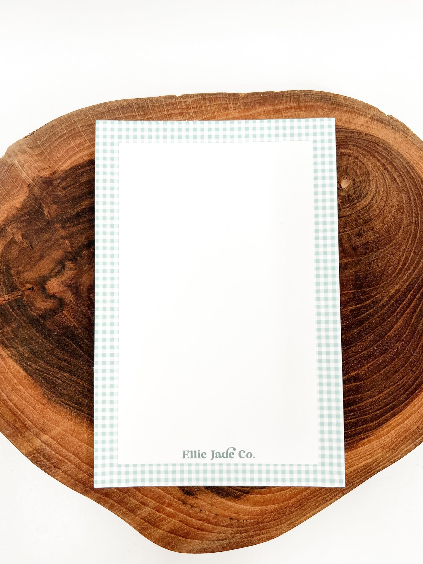 Blue Gingham Notepad