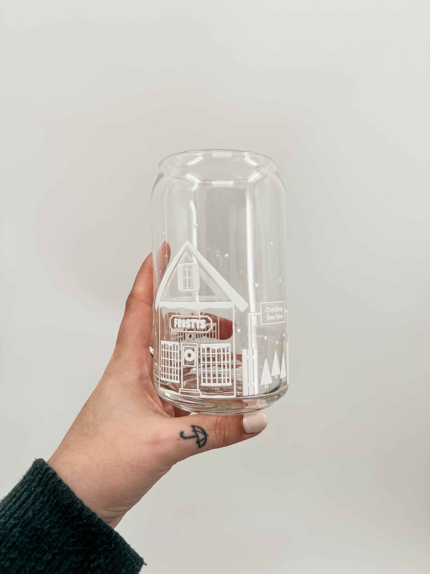 Winter Wonderland Glass Can