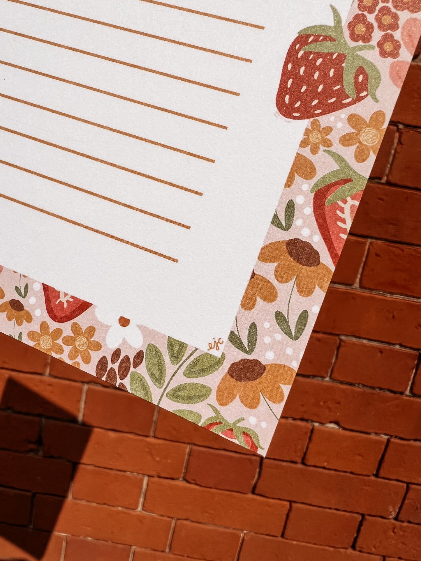 Strawberry To-Do Checklist Notepad