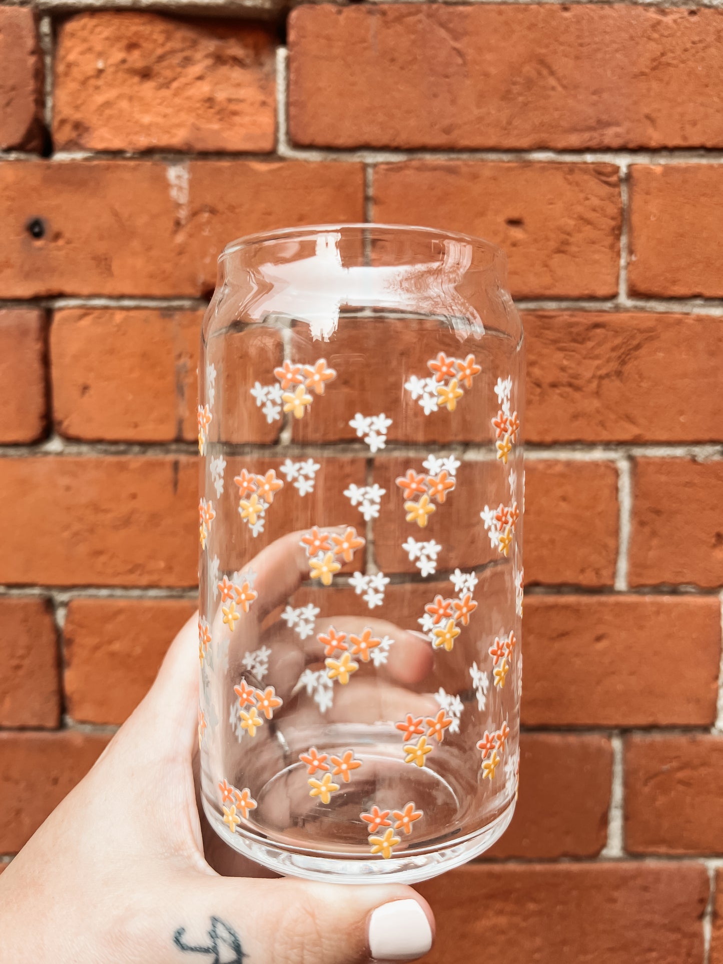 Daisy Glass Can