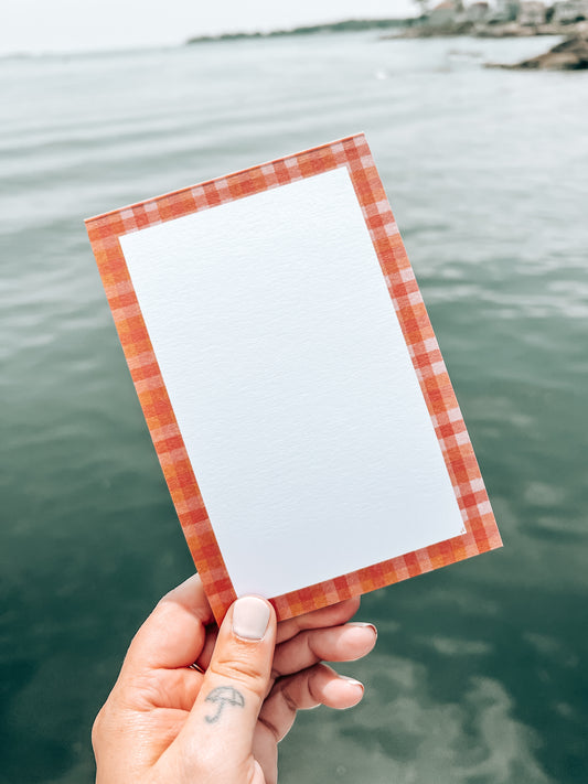 Summer Plaid Notepad