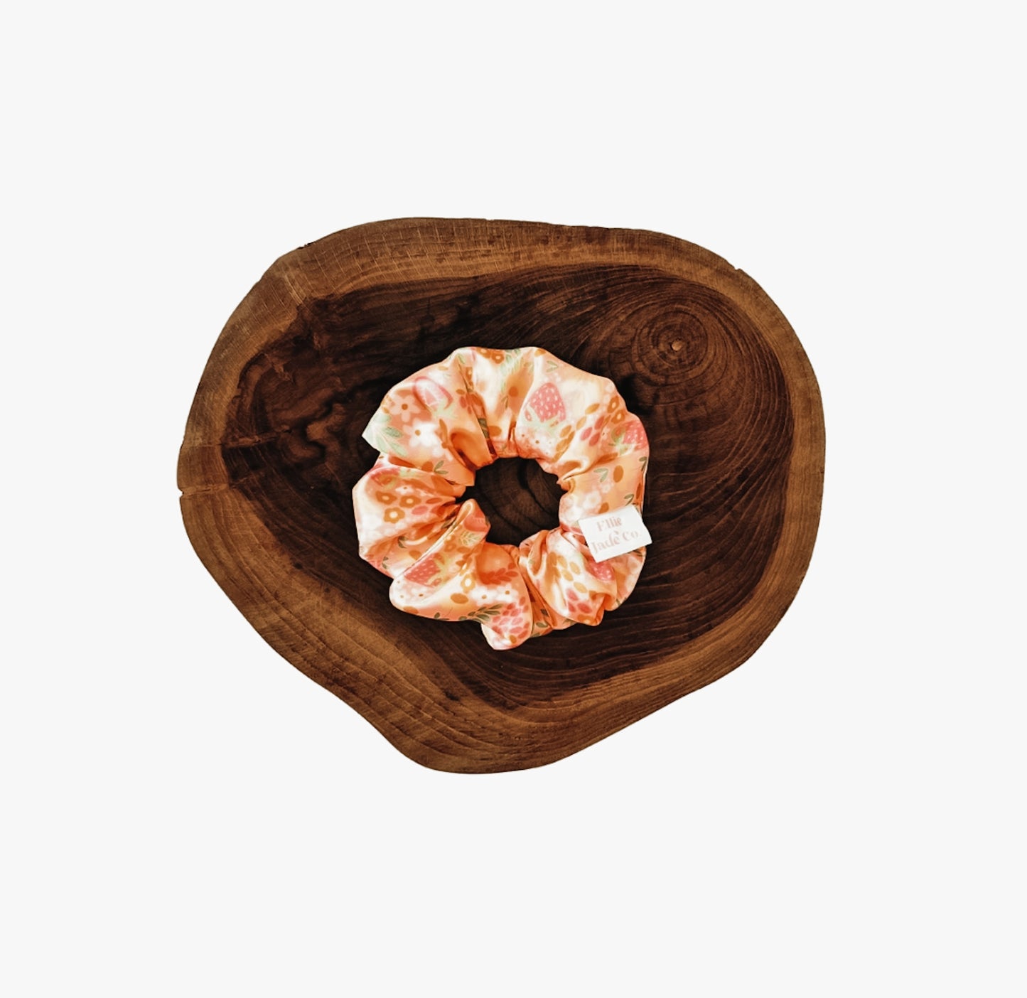 Strawberry Fields Satin Scrunchie
