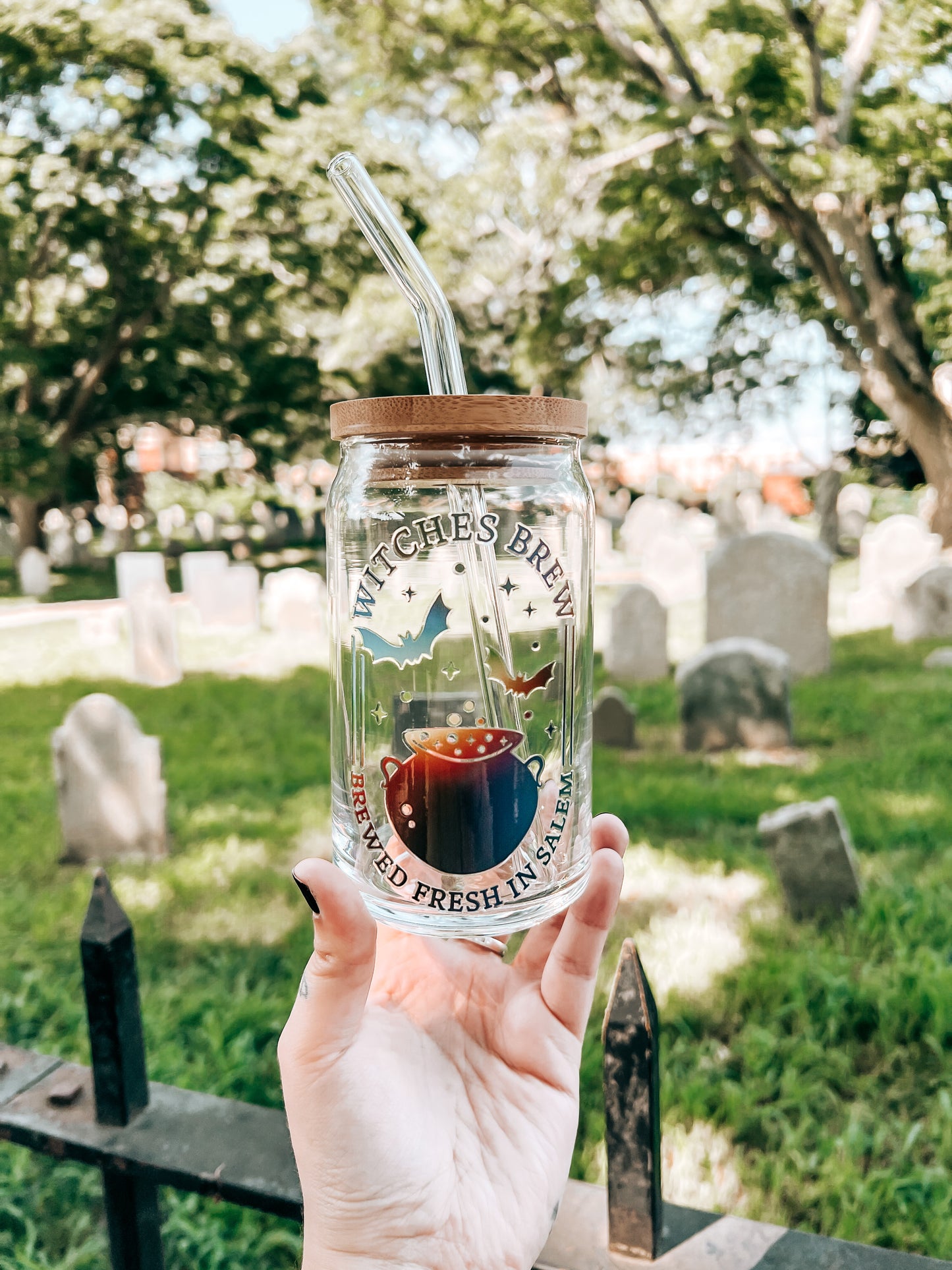 Witches Brew Glass Can
