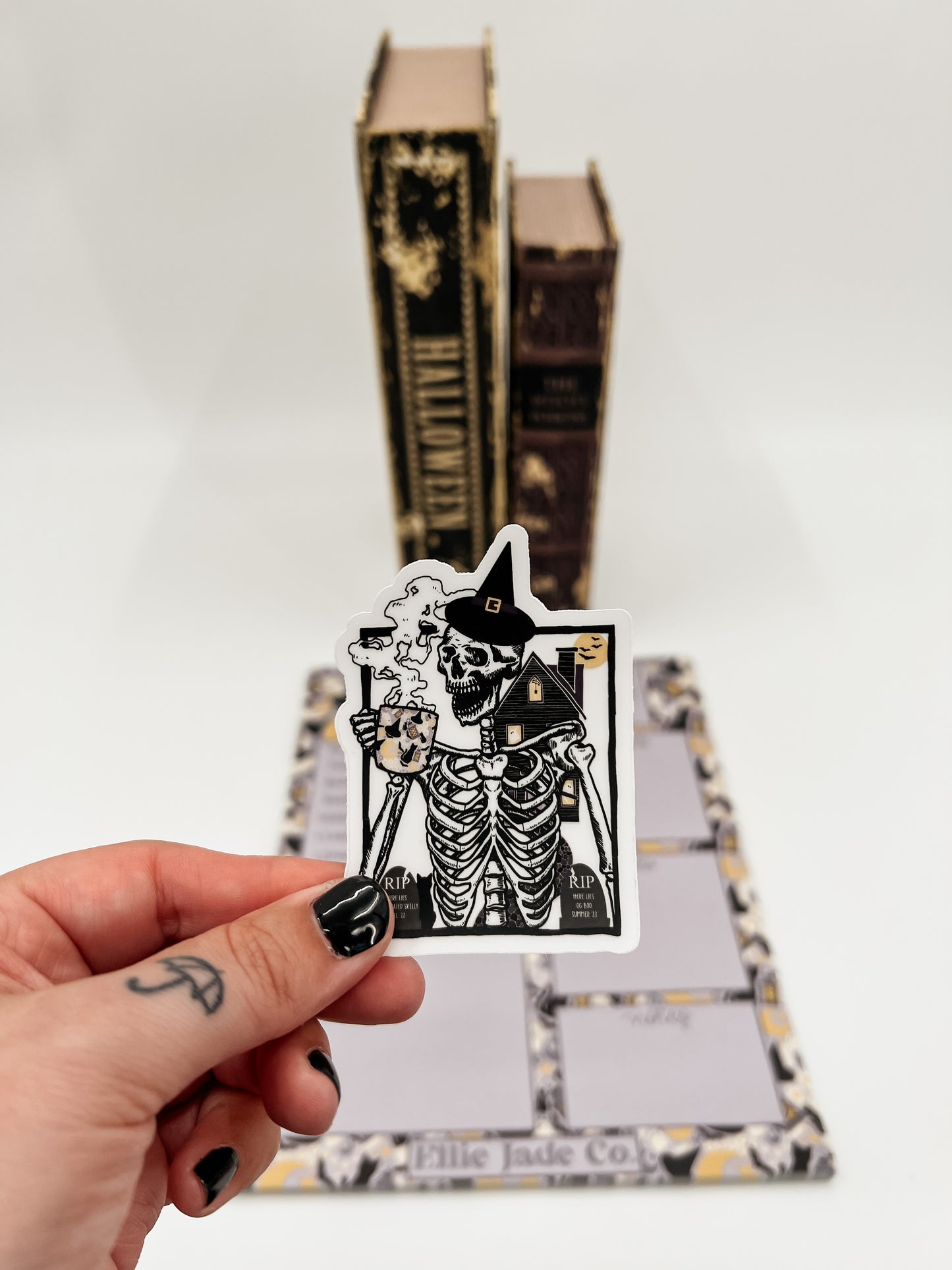 Spooky Scary Skelly Sticker