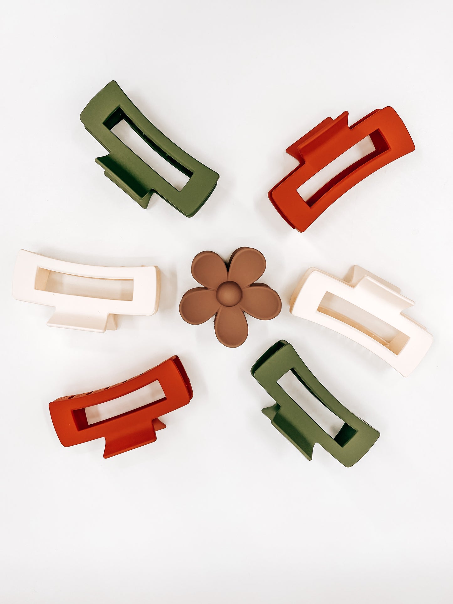 Fall Rectangle Claw Clip