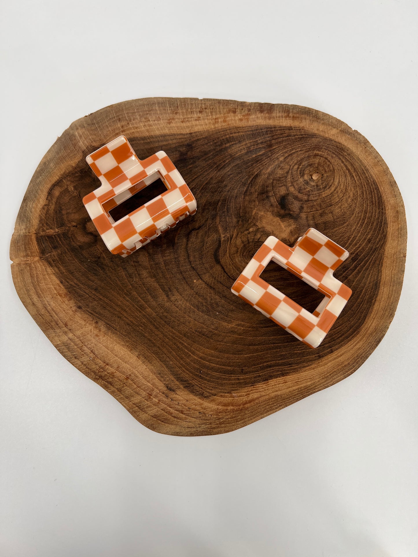 Checkered Mini Claw Clip