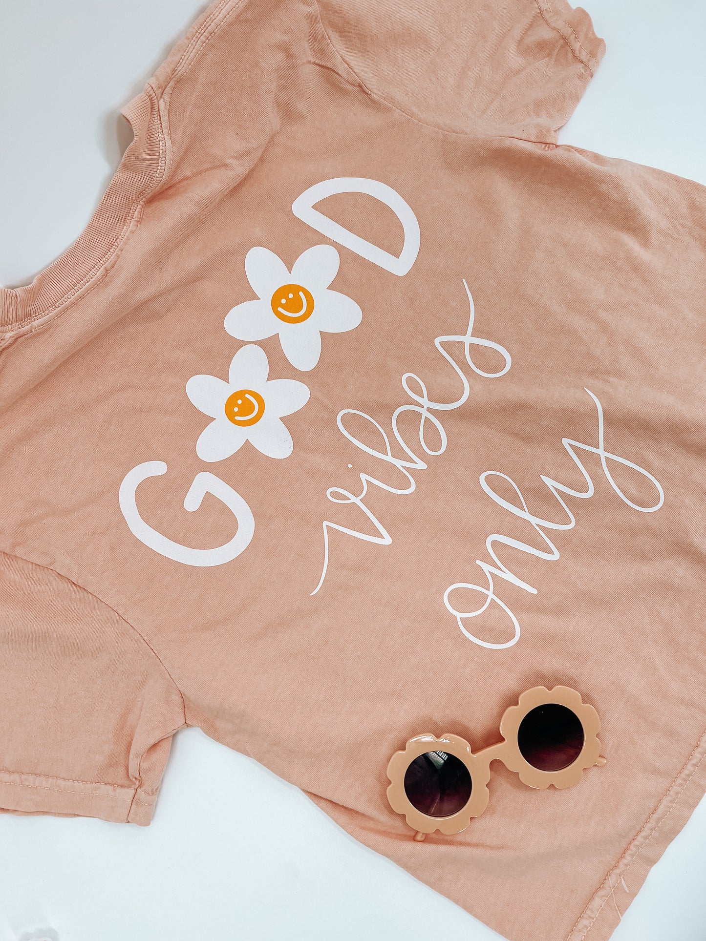 Good Vibes Only Cropped Tee