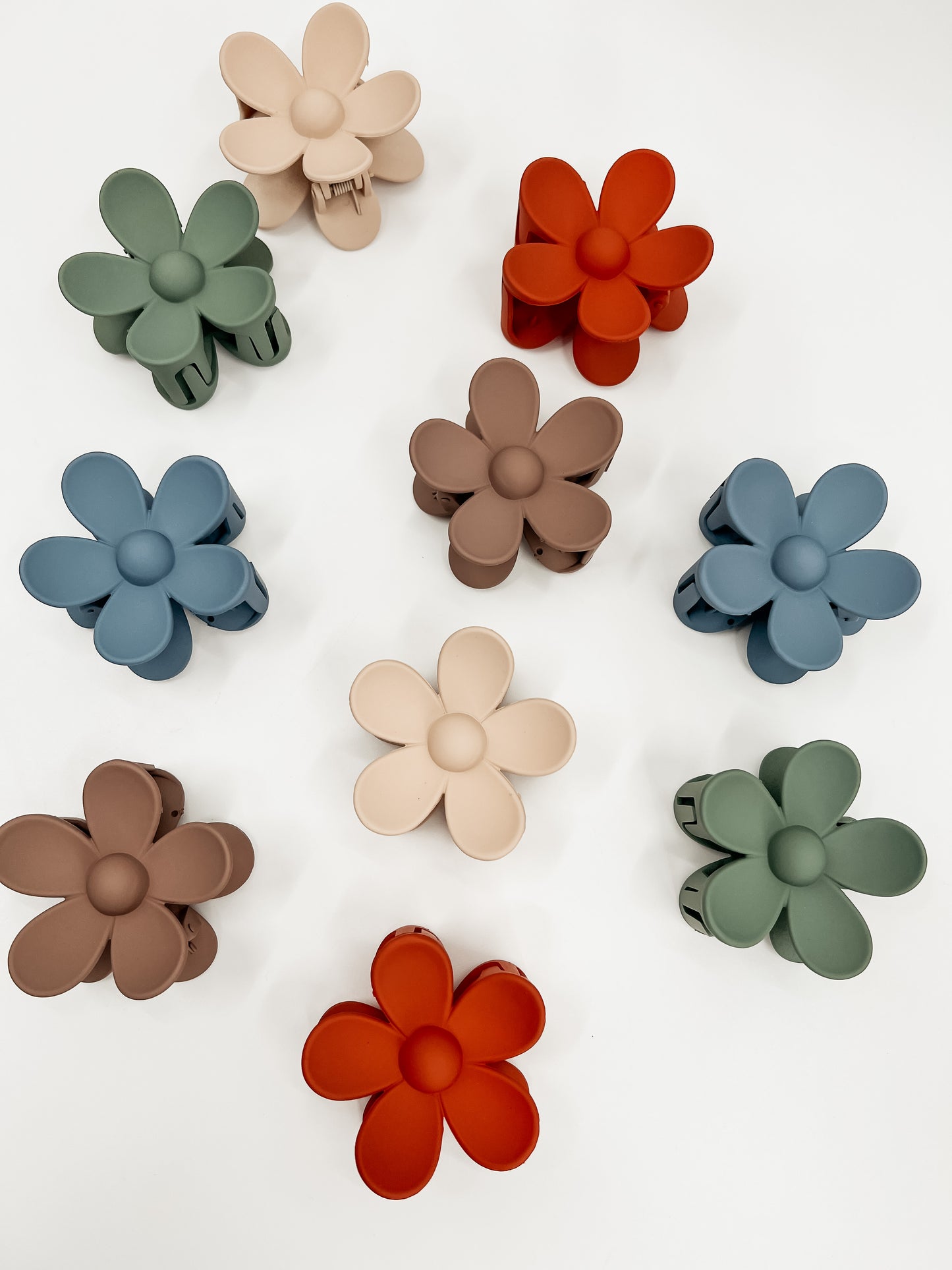 Fall Flower Claw Clip