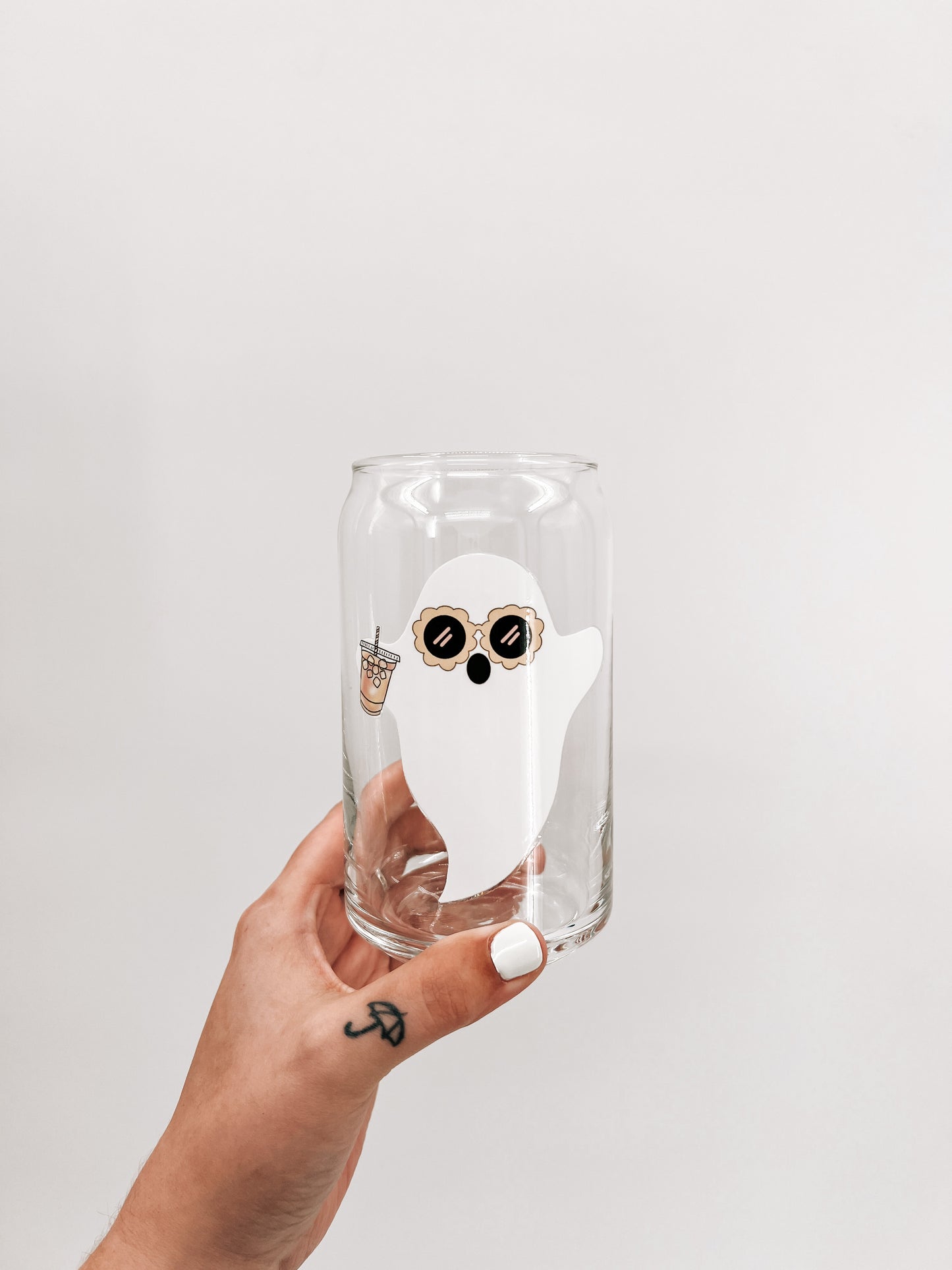 Strawberry Lemonade Boo Glass Can
