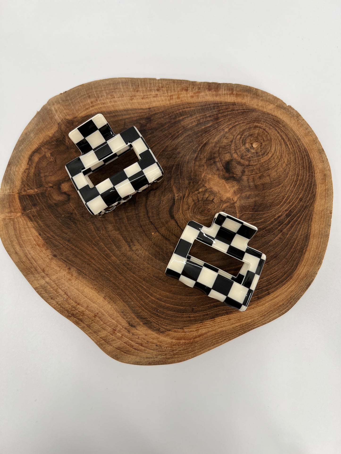 Checkered Mini Claw Clip