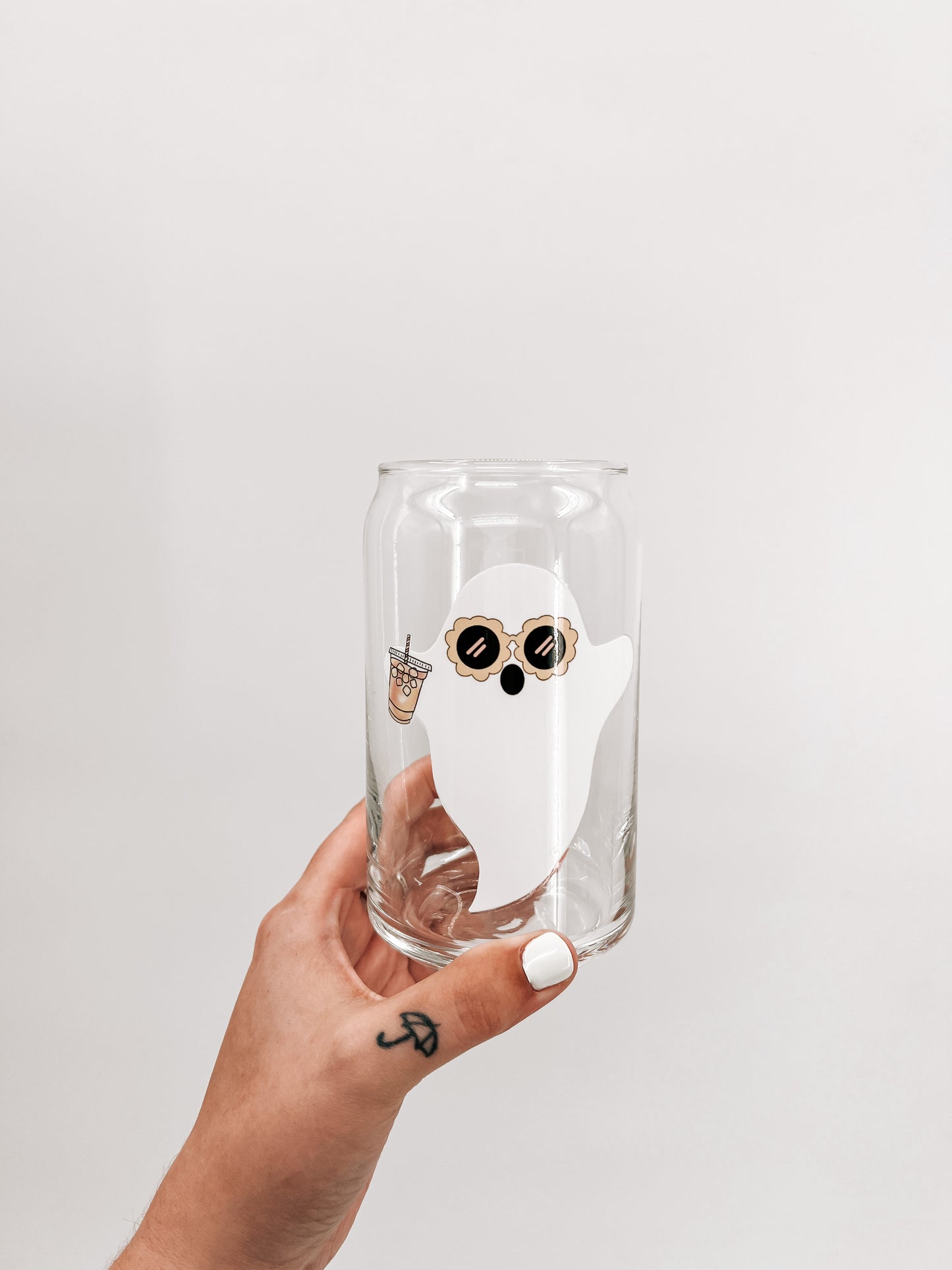 Strawberry Lemonade Boo Glass Can