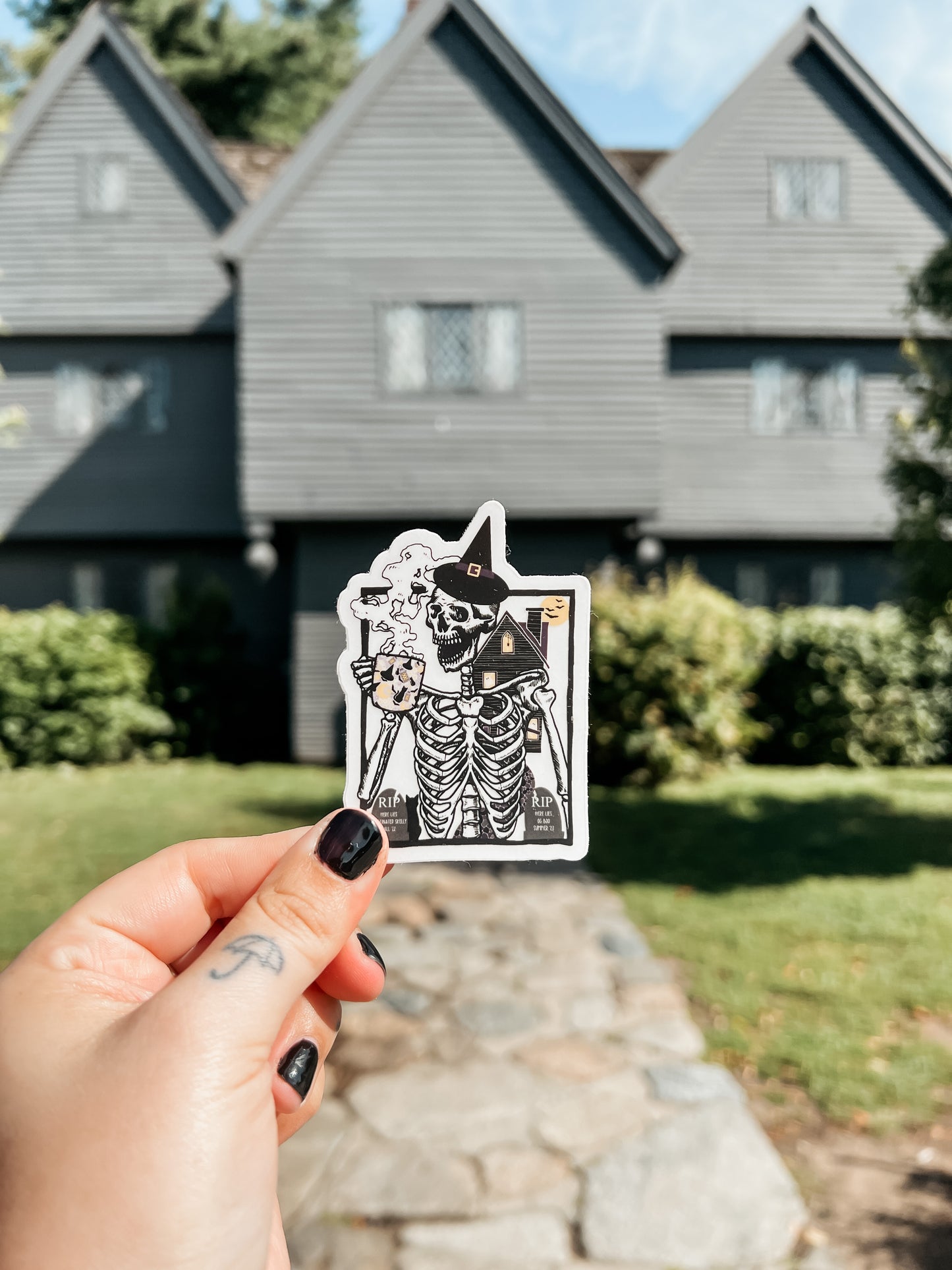Spooky Scary Skelly Sticker