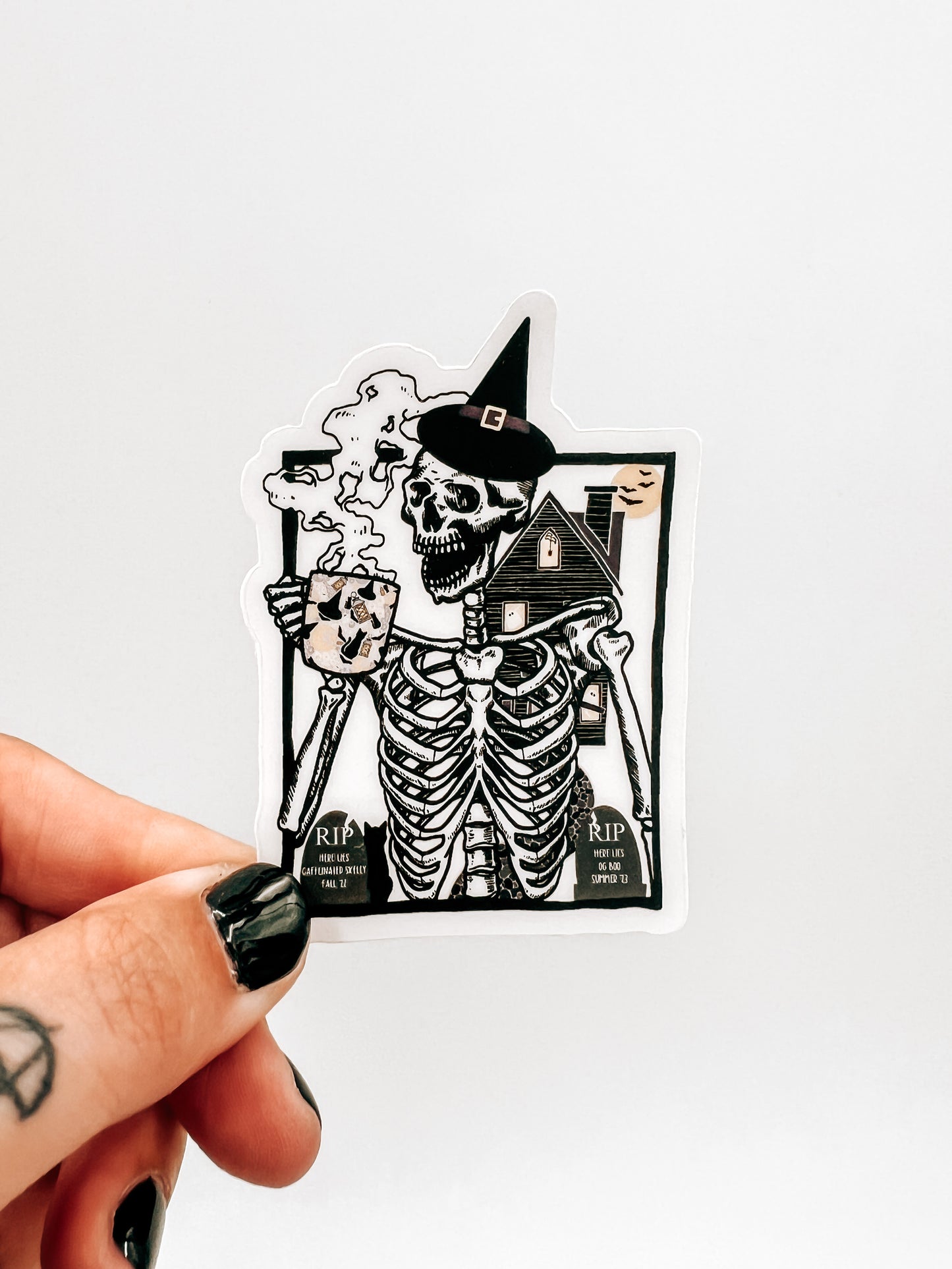 Spooky Scary Skelly Sticker