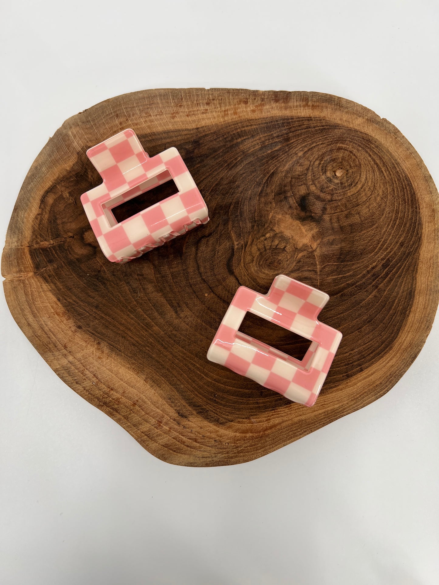 Checkered Mini Claw Clip