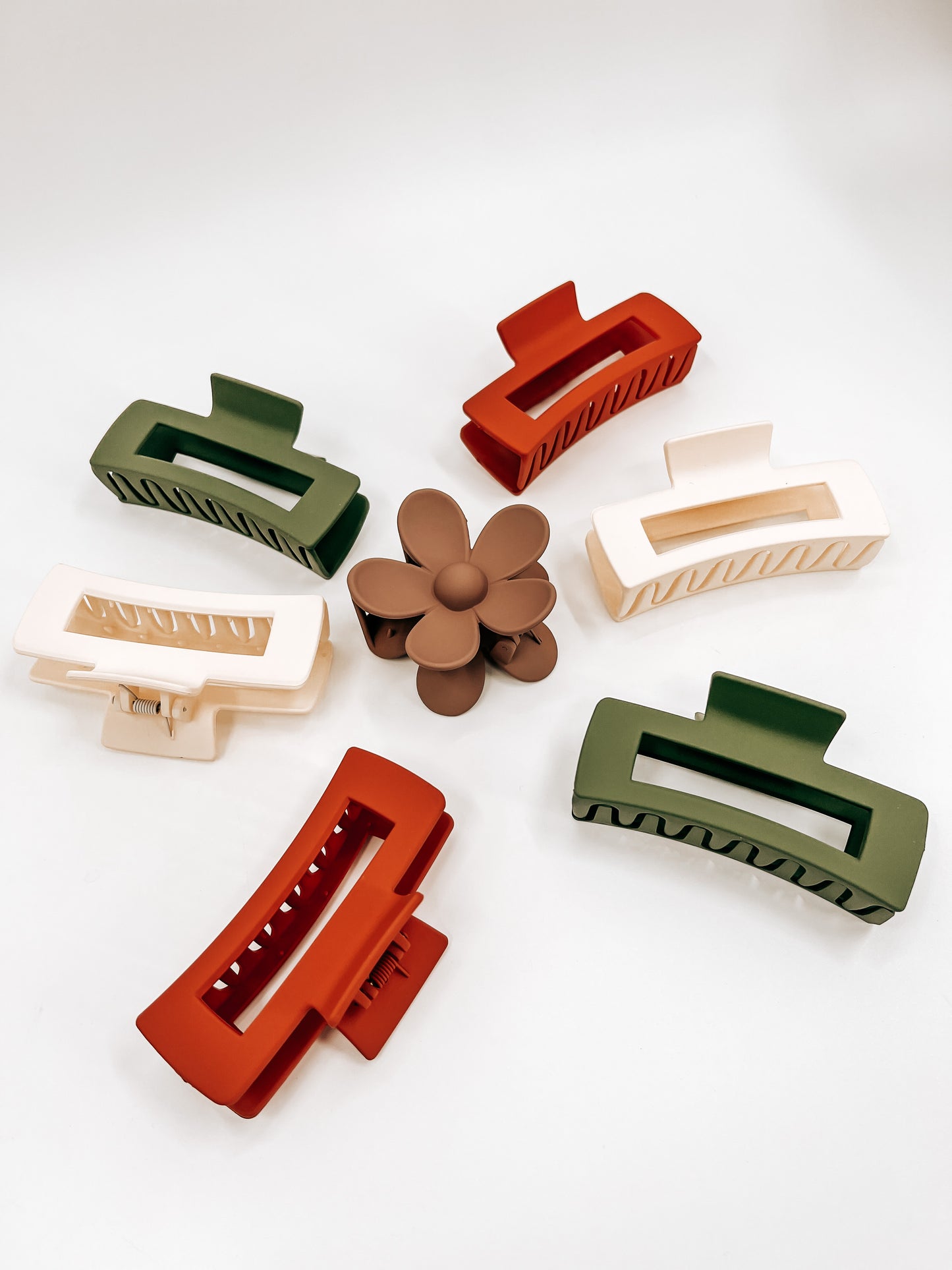 Fall Rectangle Claw Clip