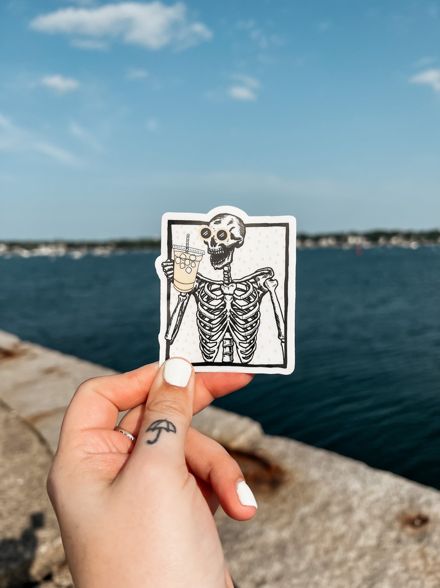 Lemonade Skelly Sticker