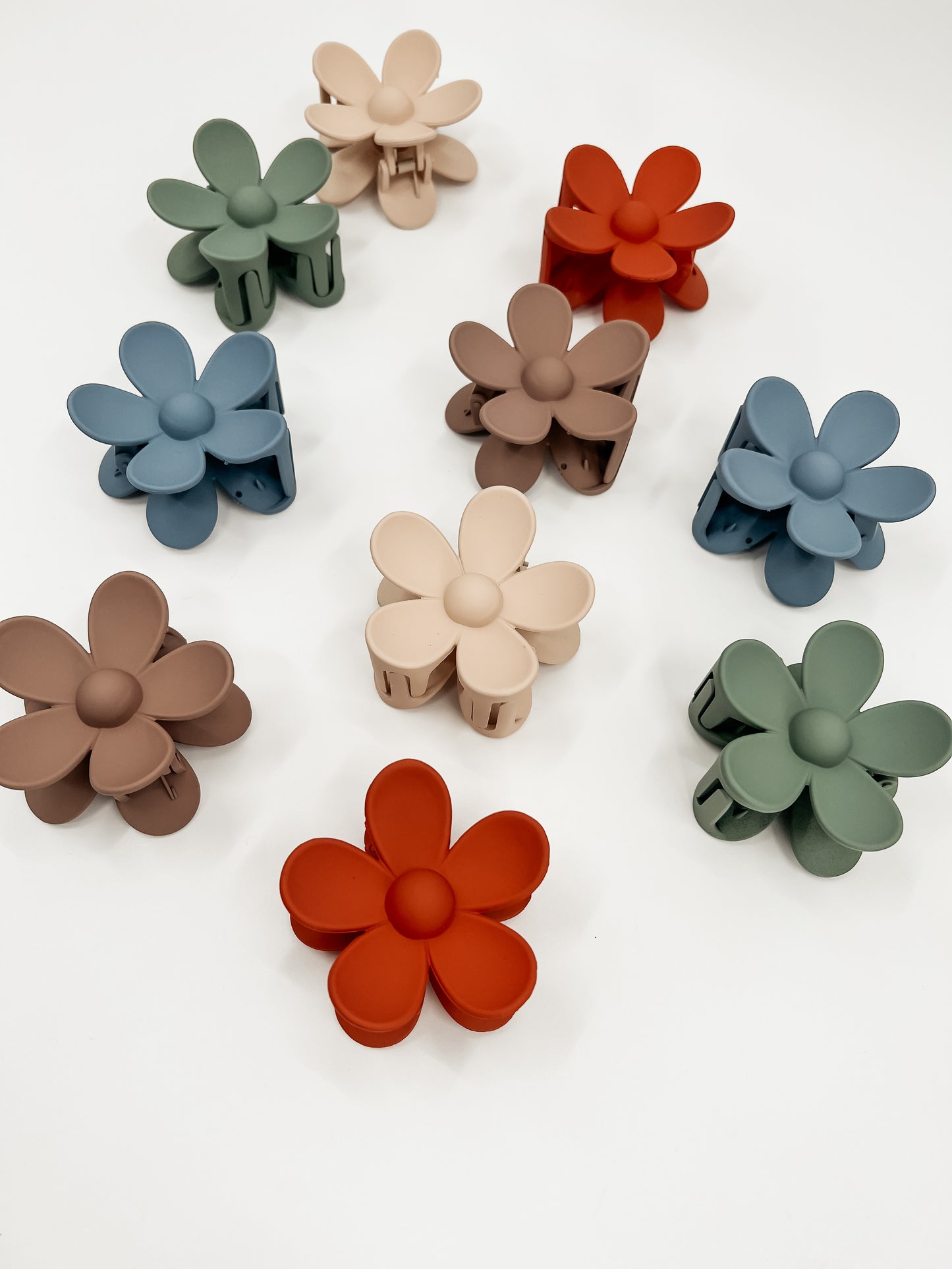 Fall Flower Claw Clip