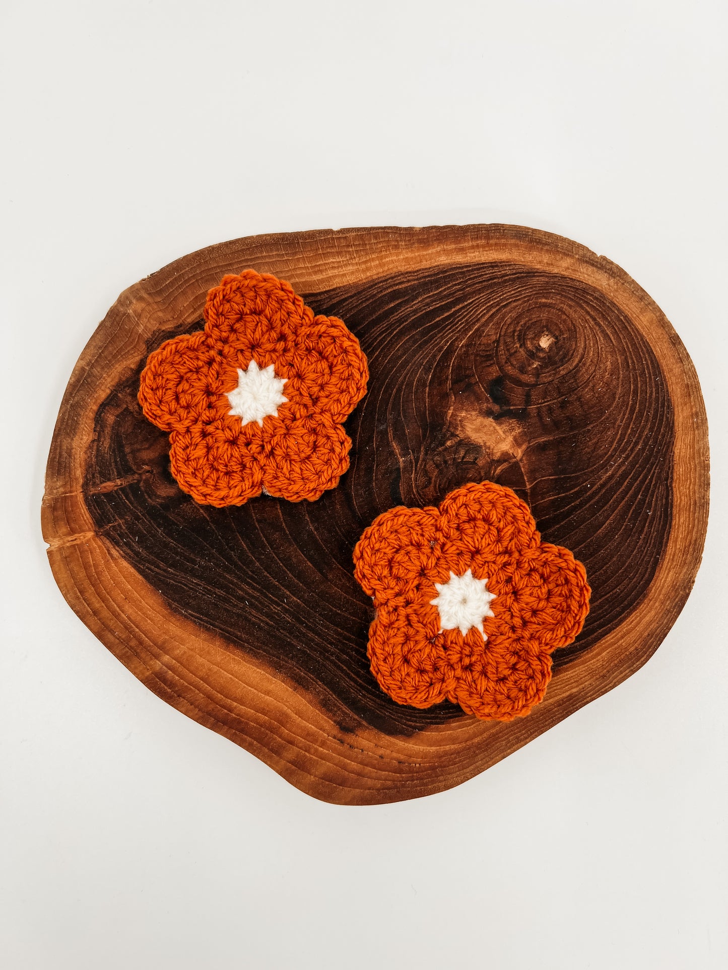 Orange Daisy Car Coasters