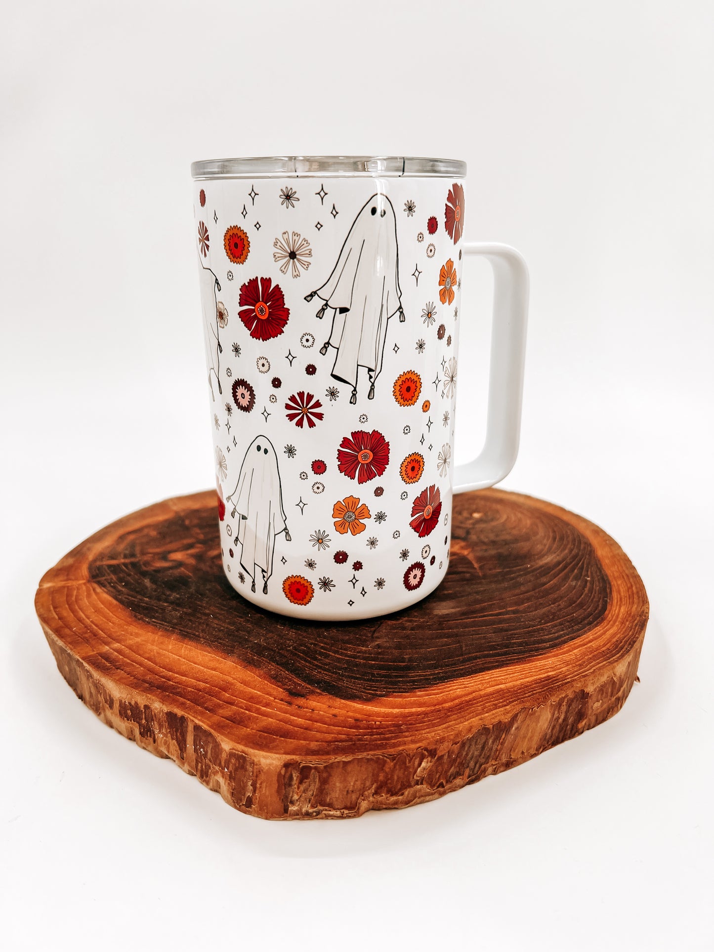 Retro Ghost Insulated Travel Mug