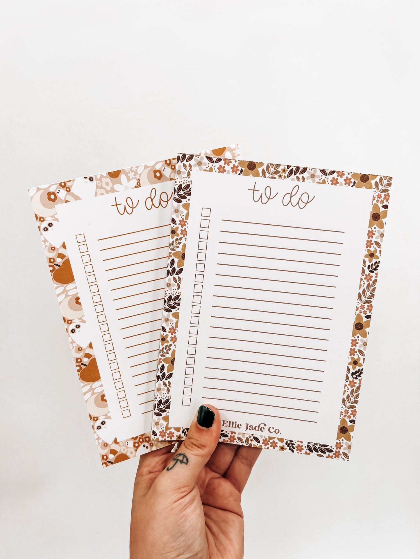 Pink Halloween To-Do Checklist Notepad
