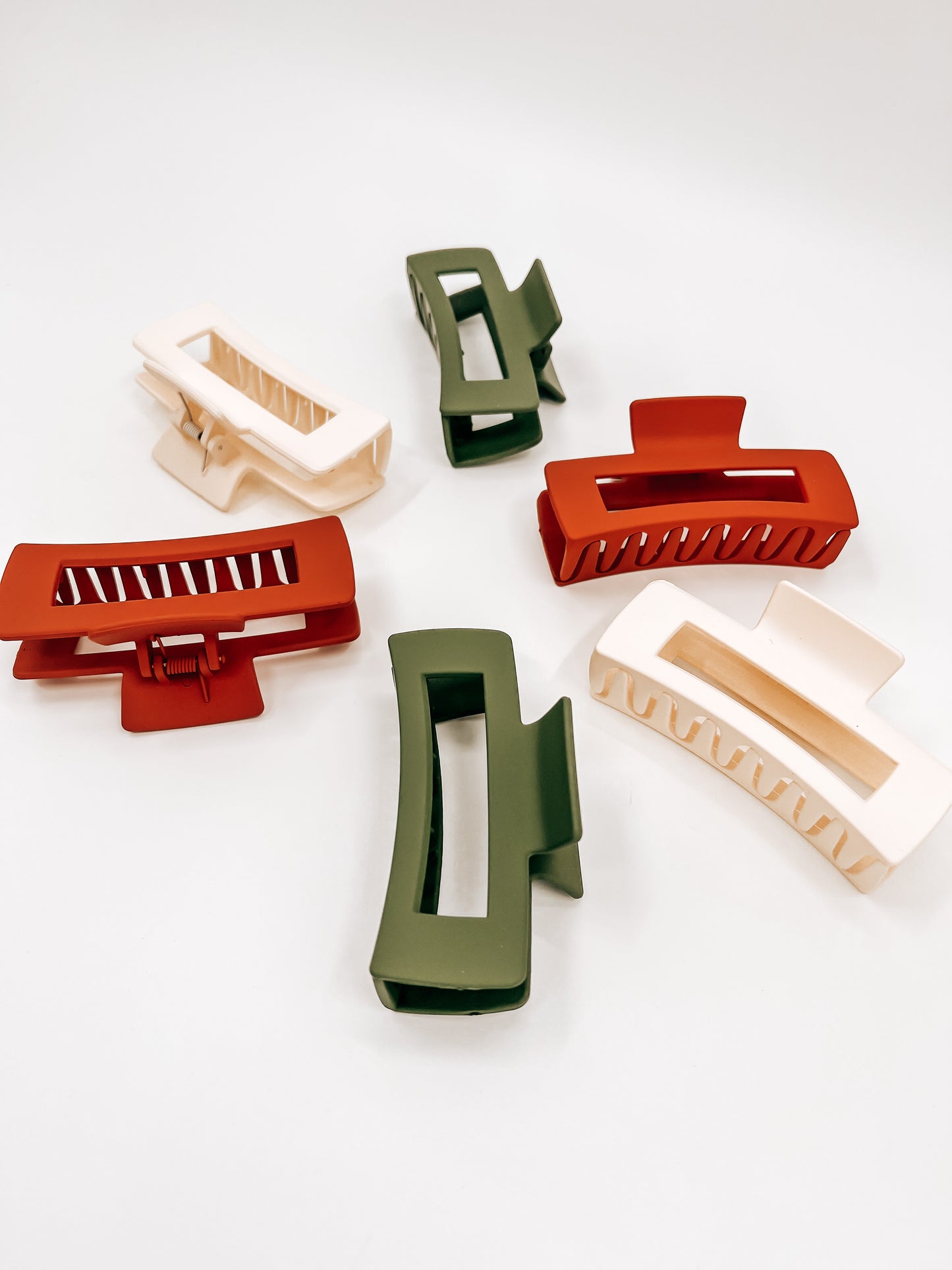 Fall Rectangle Claw Clip