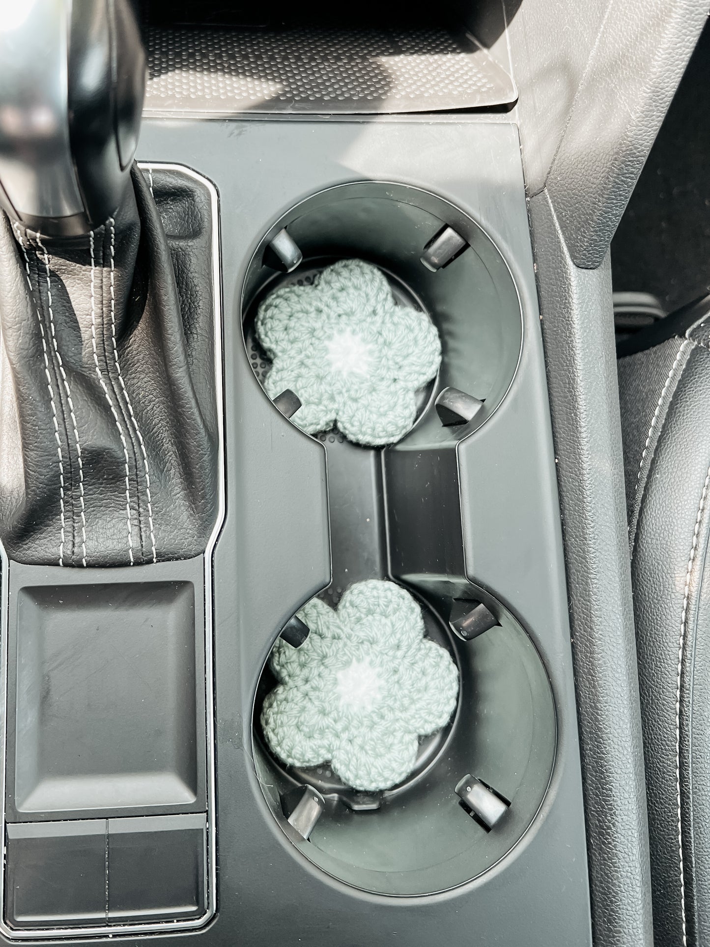 Sage Daisy Car Coasters