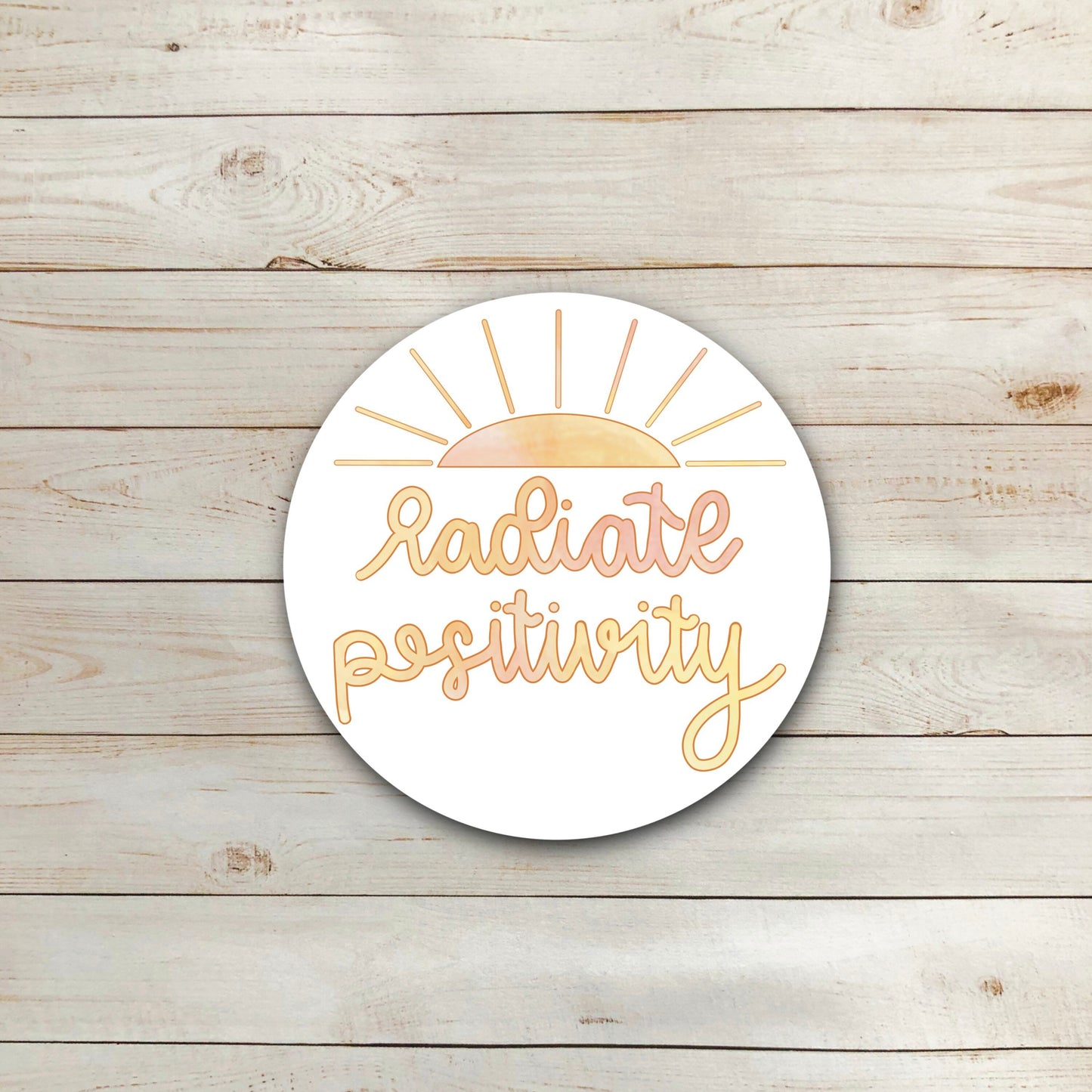 Radiate Positivity Sticker