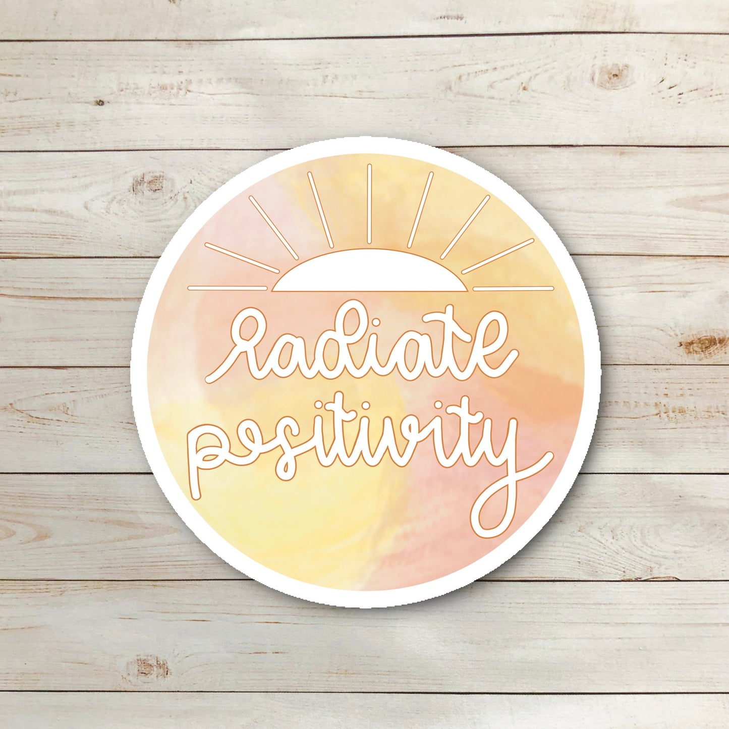 Radiate Positivity Sticker