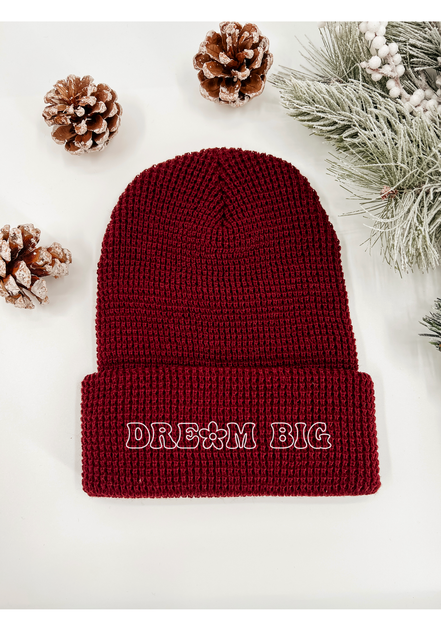 Dream Big Embroidered Beanie