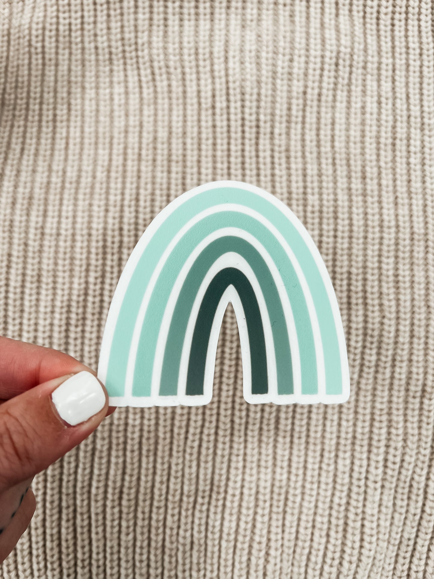Blue Rainbow Sticker